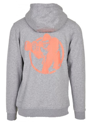 Gorilla Sports Mikina s kapucňou - sivo/oranžová XL