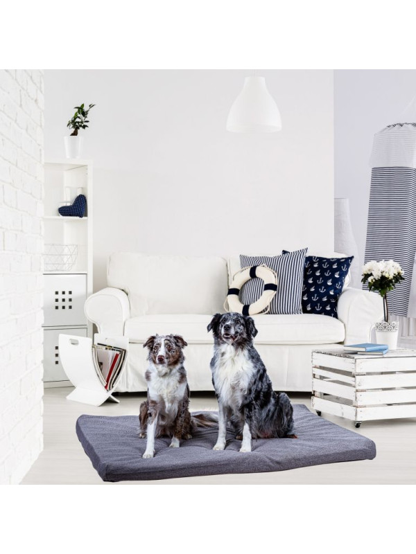 Vankúšik pre psa veľkosť XL, tmavo šedý, 140 x 100 x 10 cm