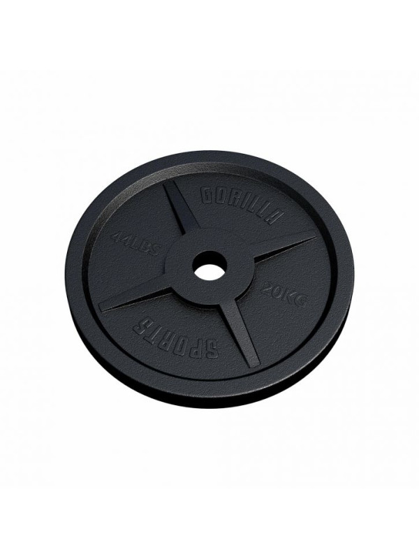 Gorilla Sports Záťažový kotúč 50/51 mm, liatina, 20 kg