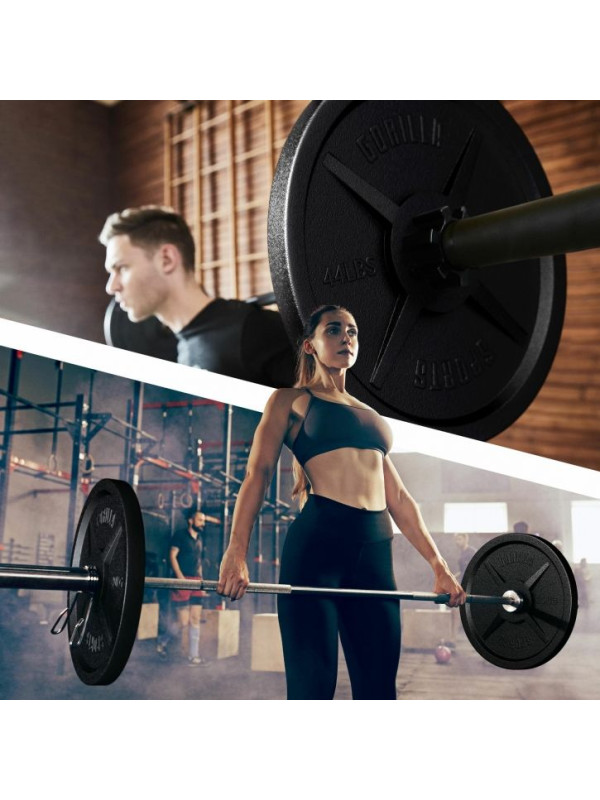 Gorilla Sports Záťažový kotúč 50/51 mm, liatina, 20 kg