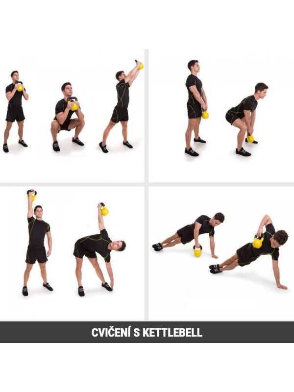 Gorilla Sports Súťažný kettlebell, zelený, 24 kg