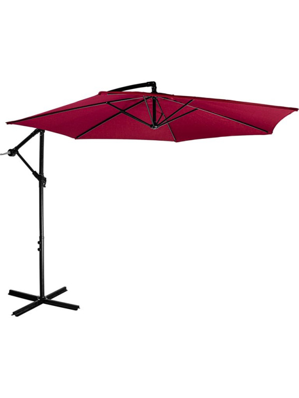 STILISTA záhradný slnečník, 330 x 249 cm, červený
