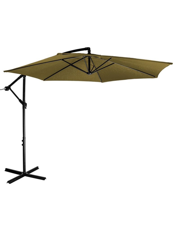 STILISTA záhradný slnečník, 330 x 249 cm, hnedý