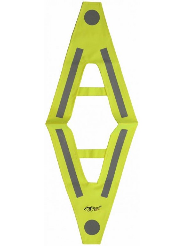 COMPASS Reflexná vesta v tvare V, žltá