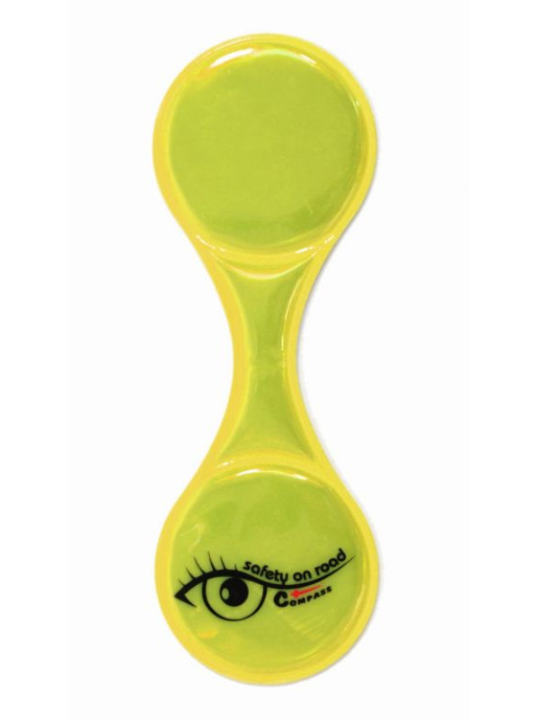 Kompas Reflexný magnetický klip S.O.R., žltý