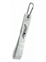 Reflexný prívesok s karabínkou, strieborný