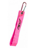 Reflexný prívesok s karabínou, ružový