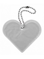 Reflexný prívesok srdce, strieborný