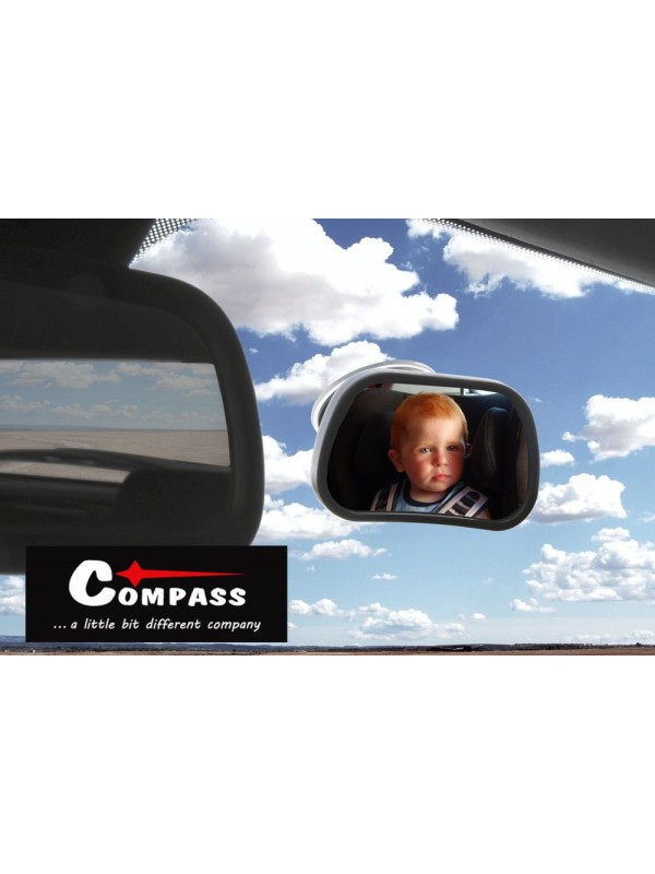COMPASS Zrkadlo detské na čelné sklo, 90 x 60 mm