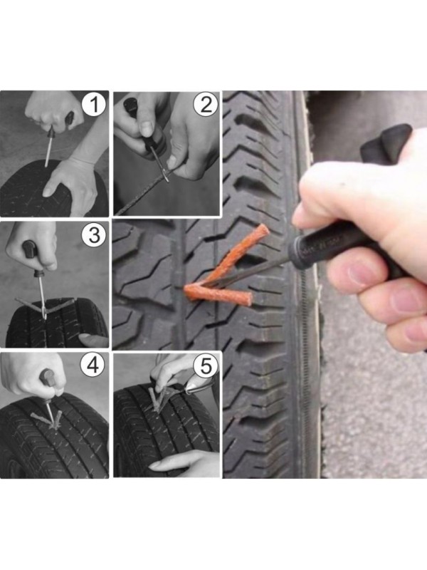 COMPASS Sada na opravu defektu pneumatiky, 45 dielov