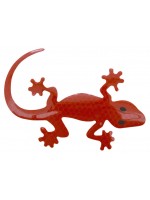 Samolepiaca dekorácia Gecko - červená