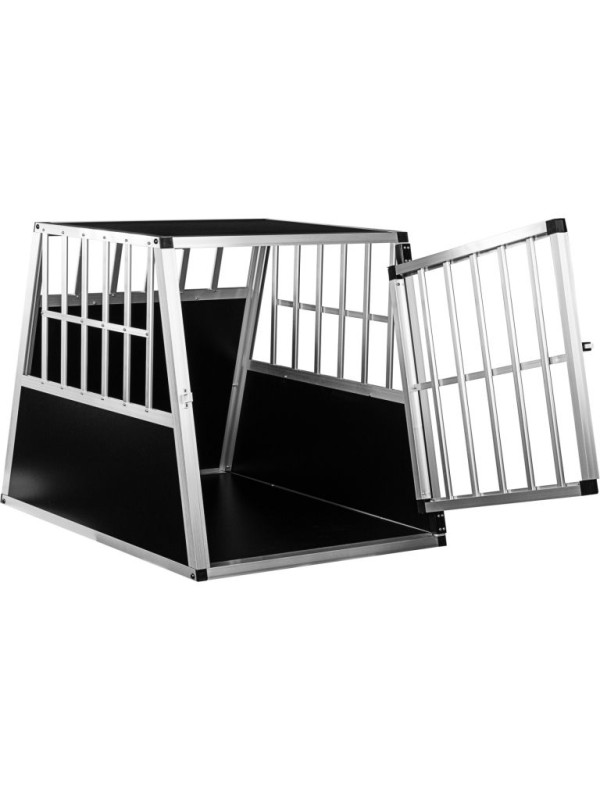 Hliníkový prepravný box pre psov, 65 × 91 × 69,5 cm, veľ. L