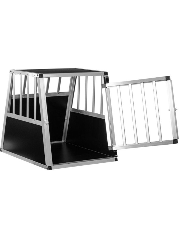 Hliníkový prepravný box pre psov, 54 × 69 × 60 cm, veľ. M