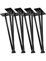 Nábytková noha z 3 tyčiek, 30 cm, čierna