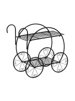 STILISTA stojan na rastliny, vozík, 66 x 60 x 28 cm, oceľ