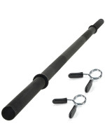 Maxxiva činková tyč 180 cm, čierna + pružinové zámky