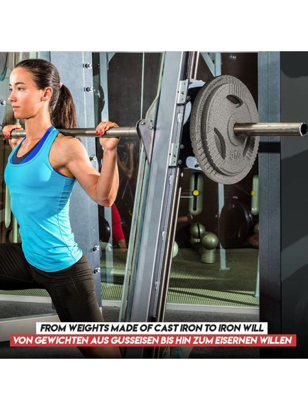 Physionics liatinový kotúč, 5 kg, 31 mm