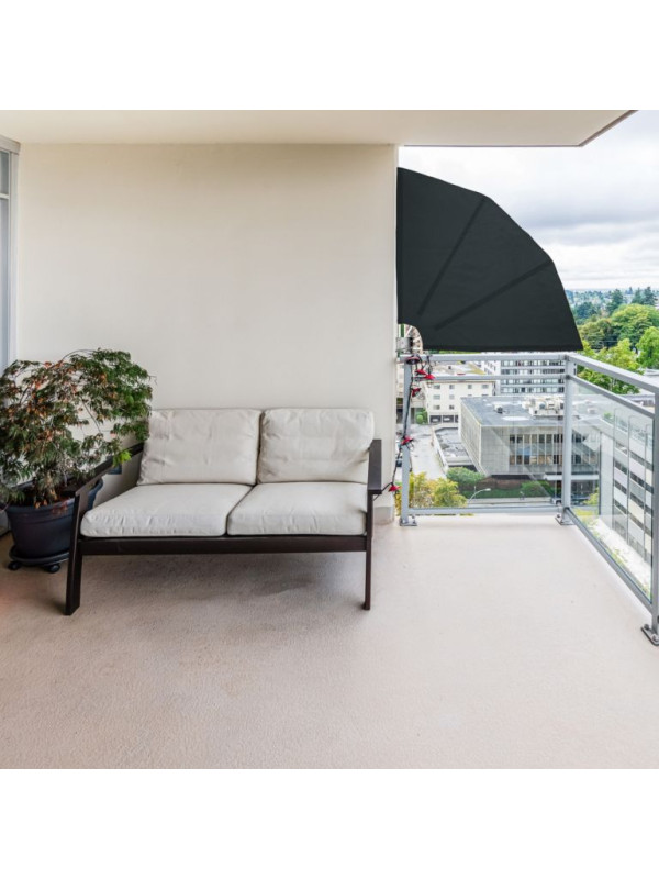 STILISTA Balkónová tieniaca zástena, 140 x 140 cm, zelená