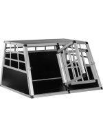 Hliníkový prepravný box pre psov, 89 × 69 × 50 cm, 14 kg