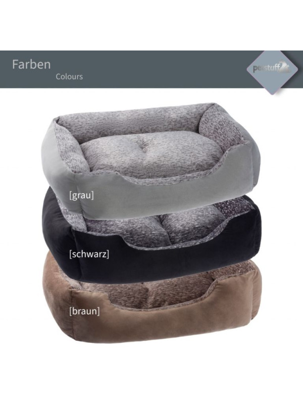 Petstuff pelech pre psa, veľkosť L, 80 x 70 x 20 cm, sivý