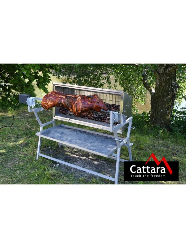CATTARA Gril PIGLET s elektrickým ražňom, 138 x 96 x 62 cm