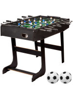 Stolný futbal rozkladací 121 x 101 x 79 cm - čierny