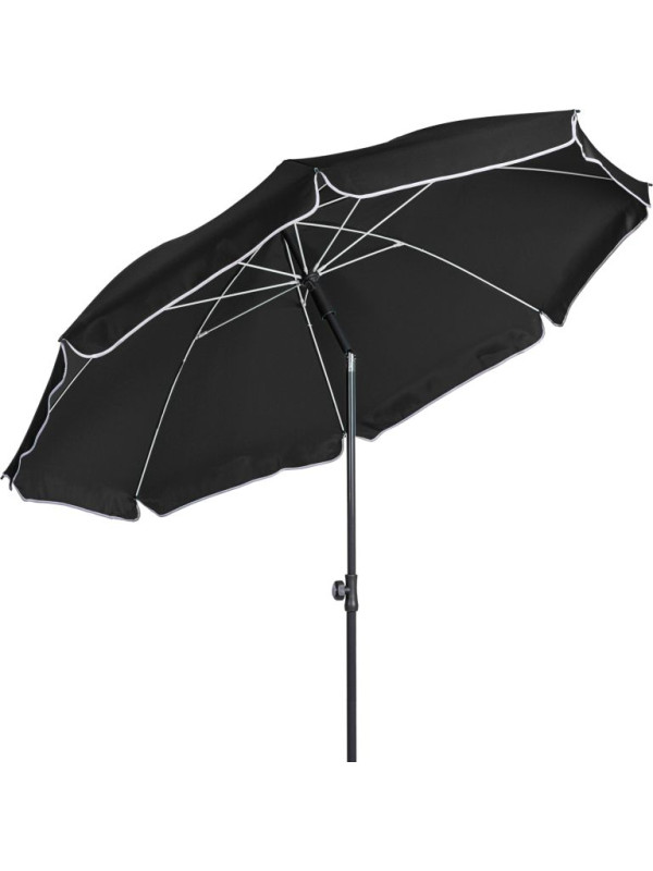 STILISTA záhradný slnečník, 2 m, antracit