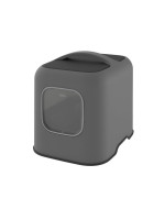 Mačacia toaleta BIALA s magnetickými dvierkami, antracitová