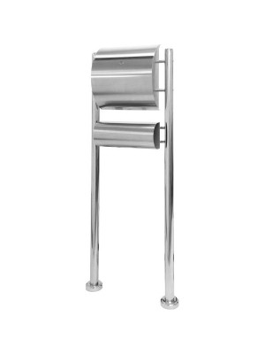 Poštová schránka nerez 144 cm so stojanom