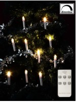 NEXOS Vianočné sviečky na stromček - bezdrôtové, 10 ks