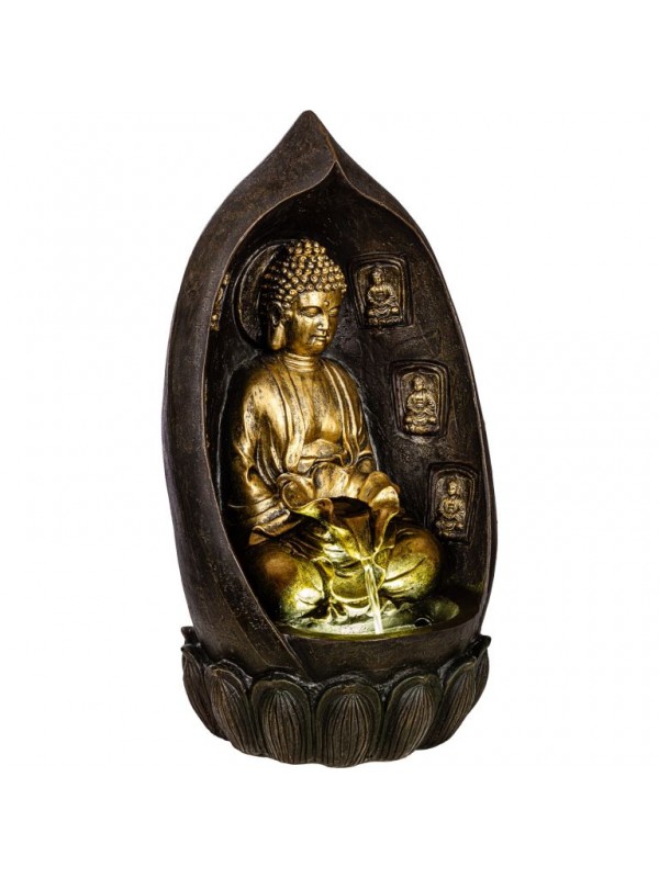 STILISTA záhradná fontána Budha, 35 x 29 x 64 cm, polyresin