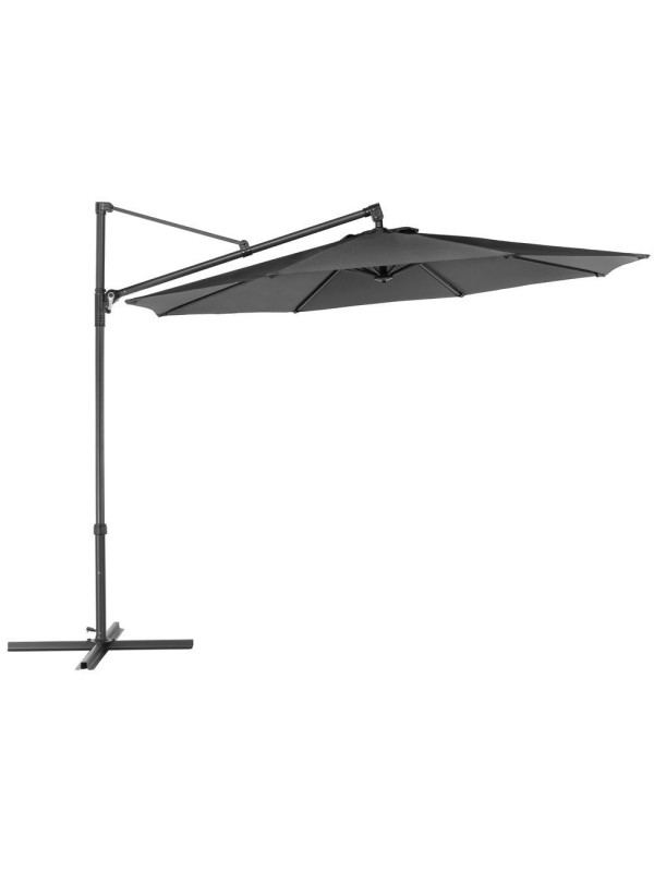 ROJAPLAST Slnečník bočný, 3 m, sivý