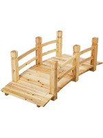 Záhradný drevený mostík XXL, 150 x 67 x 55 cm,nosnosť 150 kg