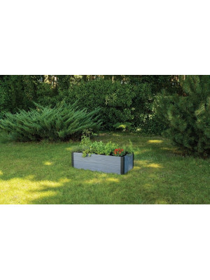 MAPLE TROUGH vyvýšený záhon šedý 106x32x50 cm záhradný Evote