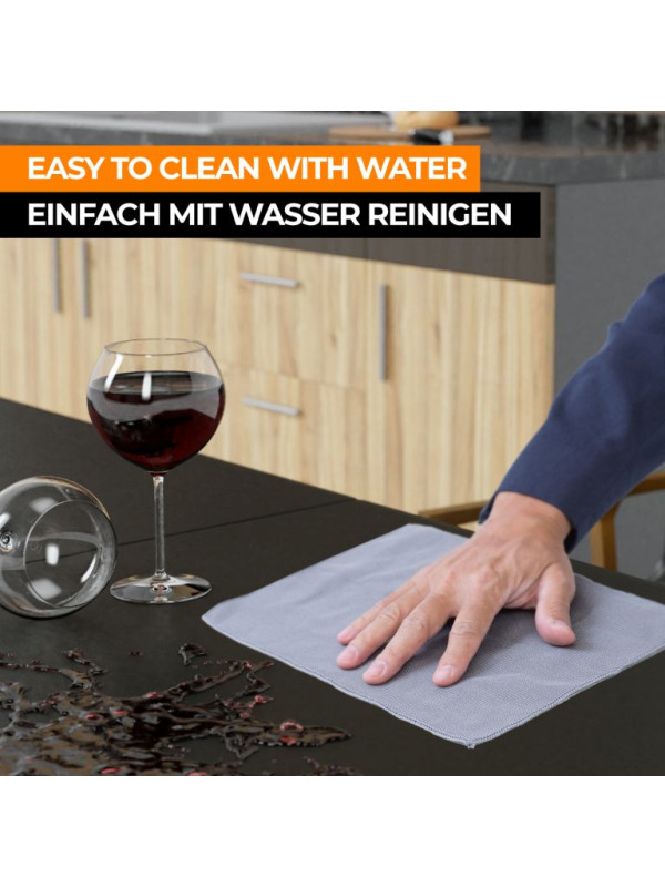 Jago skladací stôl  pre 8 osôb - čierny, 183 cm