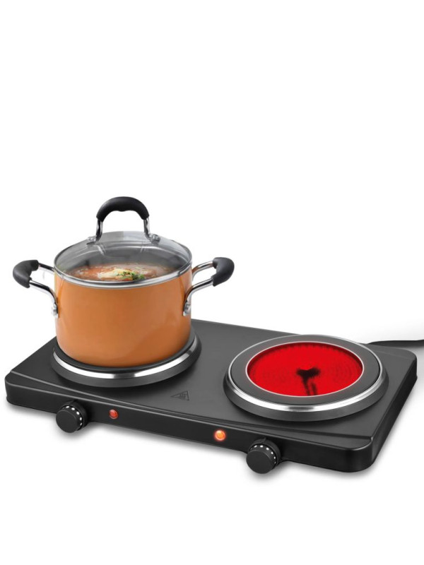 Elektrická varná platnička s dvomi horákmi, 220 - 230 V