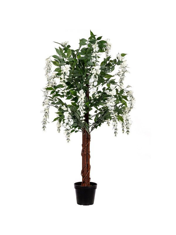 PLANTASIA umelý strom, 120 cm, Wisteria, krémová