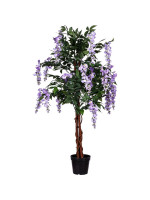 PLANTASIA umelý strom, 150 cm, Wisteria, fialová