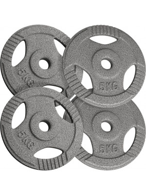 PHYSIONICS Sada činkových kotúčov 4 x 5 kg, liatina, 31 mm