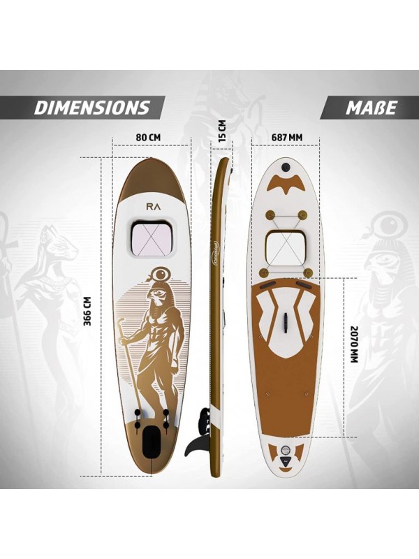 PHYSIONICS nafukovací paddleboard - boh Ra, 305 cm