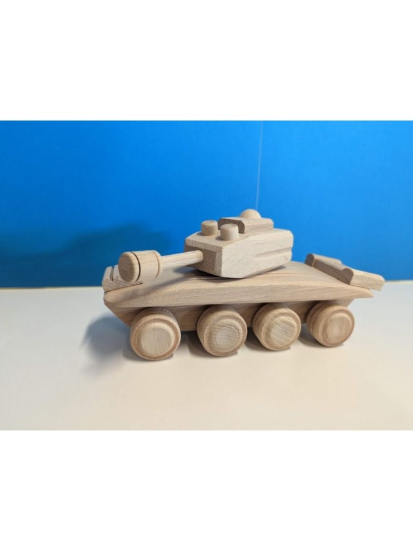 Drevený tank, 22 x 8 x 10 cm
