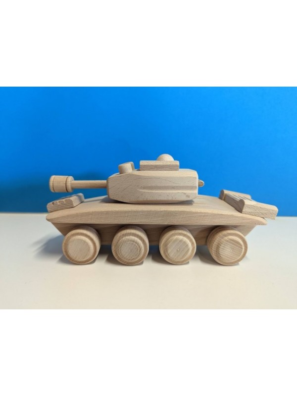 Drevený tank, 22 x 8 x 10 cm