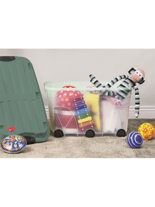 Úložný box s víkem ROLLER 57 L, 59,5 x 40 x 37 cm, plast