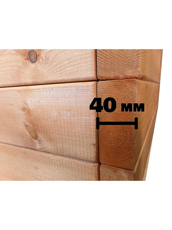 Drevený vyvýšený záhon 156 × 96 × 36 cm – masívna smrekovica