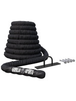 Gorilla Sports Posilňovacie lano s držiakom, 15 m x 3,8 cm