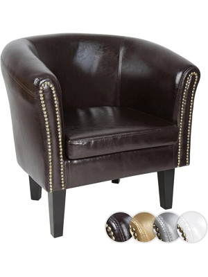 Kreslo Chesterfield, 58 x 71 x 70 cm, hnedé