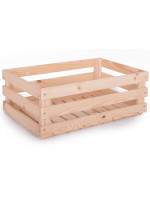 Drevený úložný box 59x39x22 cm prírodný FSC borovica