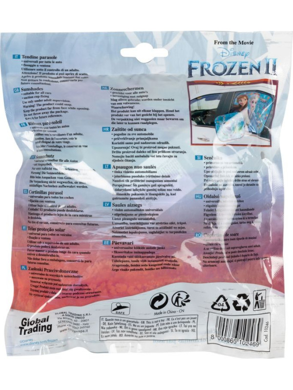 Clona slnečná na bočné okno FROZEN 2 2ks