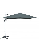ROJAPLAST Slnečník bočný deluxe, 2,7 x 2,7 m, sivý