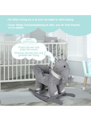INFANTASTIC Hojdací slon, 68 x 33 x 47 cm